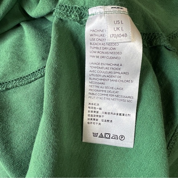 Free People We the Free Buffy T Shirt Size L Womens Green Oversize Cropped - Picture 7 of 8